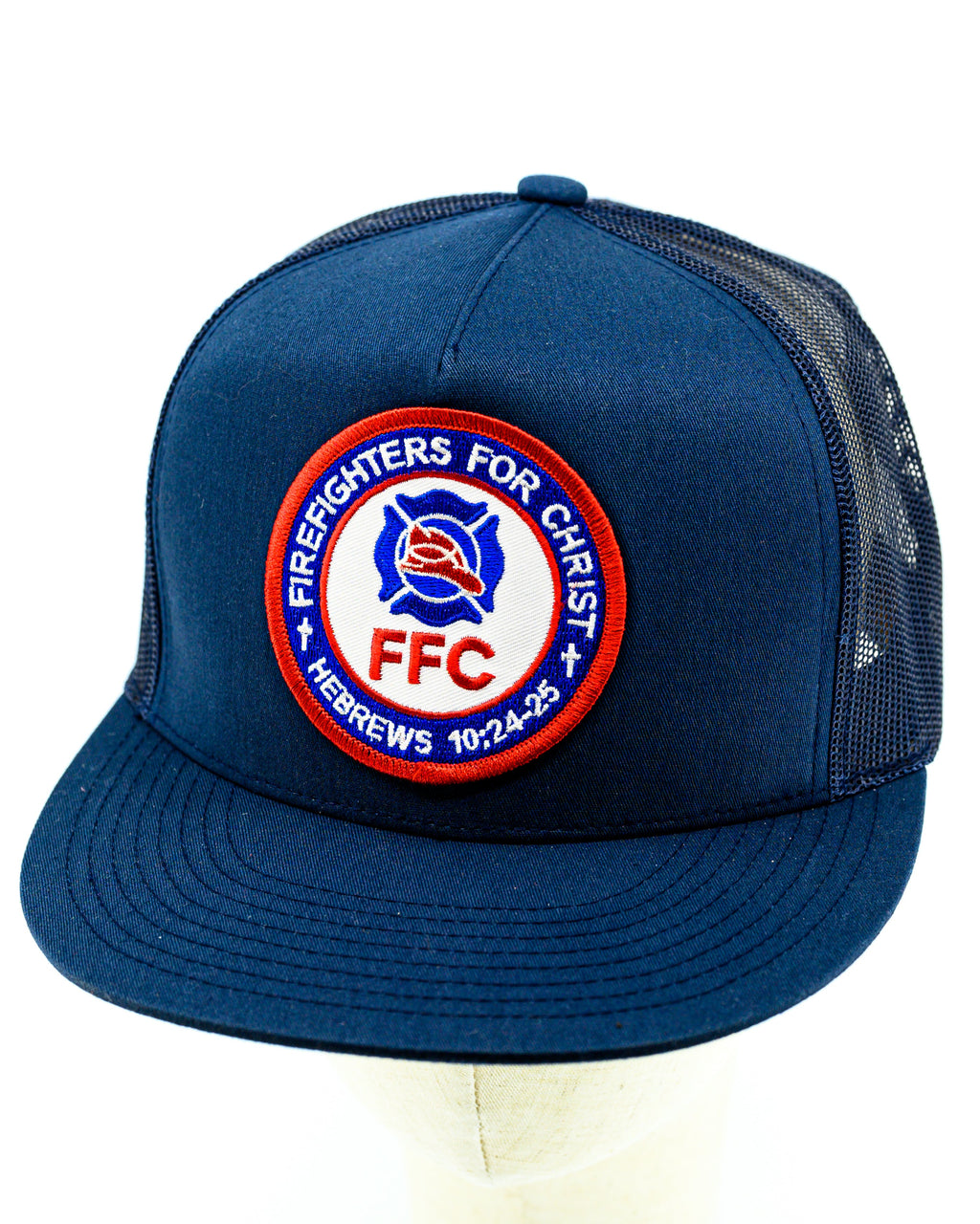 Flat Brim Cap w/ Patch (Black or Blue)