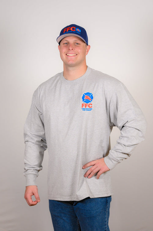 Hanes Beefy T-Shirt Long Sleeve (Navy or Gray)