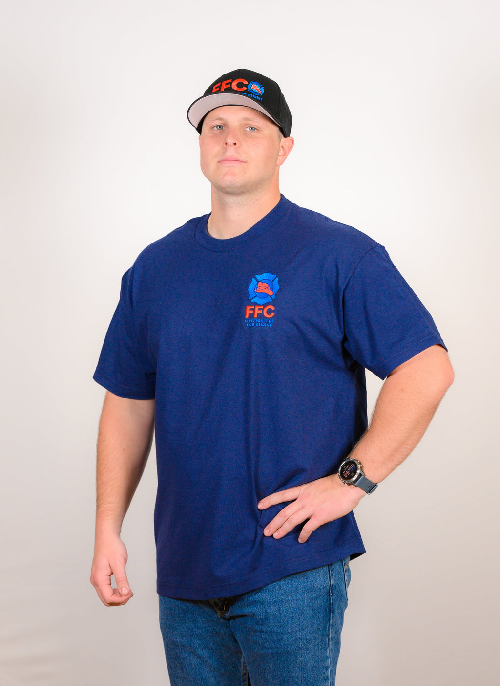 Hanes Beefy T-Shirt Short Sleeve (Navy or Gray)