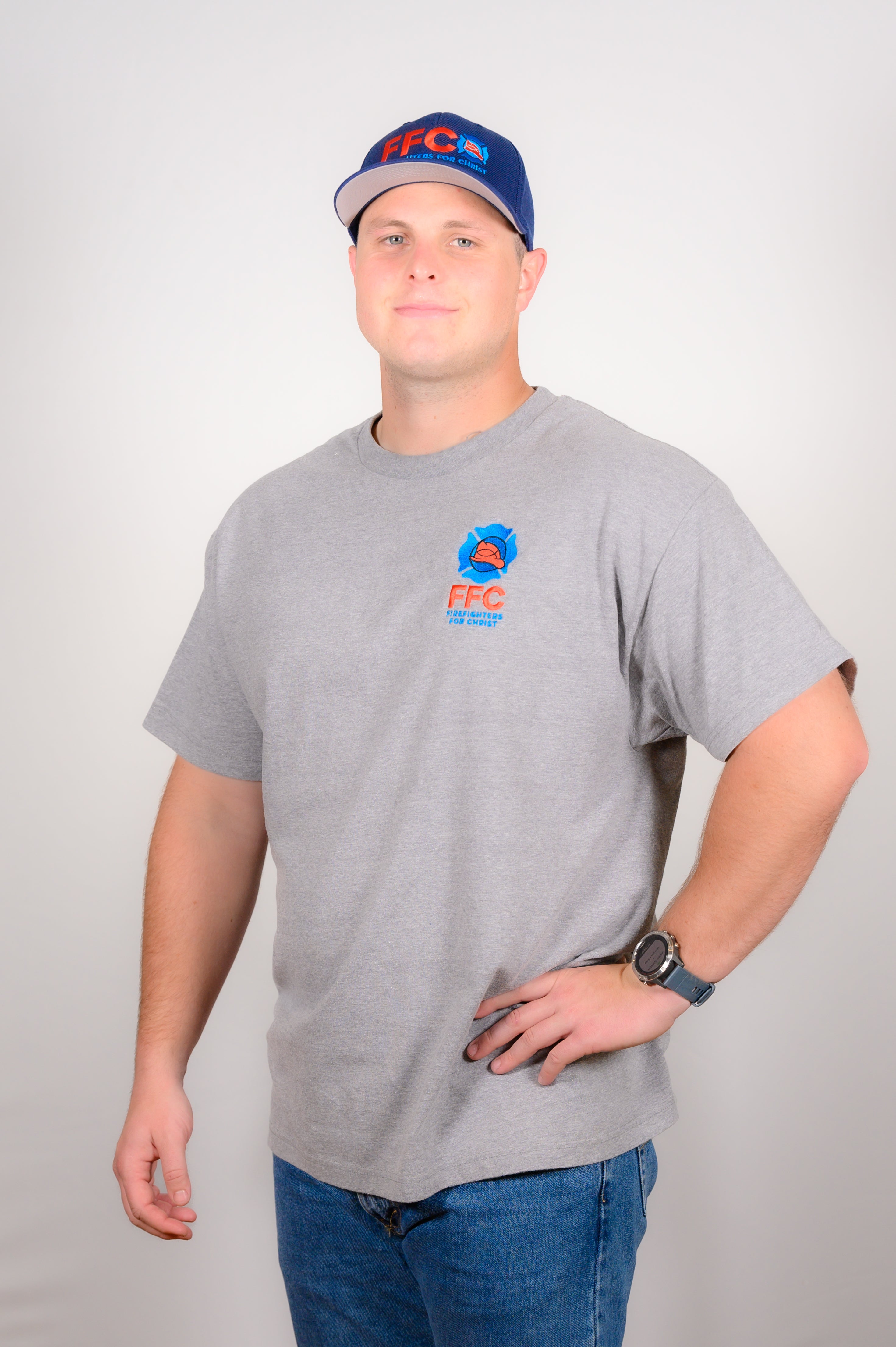 Hanes Beefy T-Shirt Short Sleeve (Navy or Gray)
